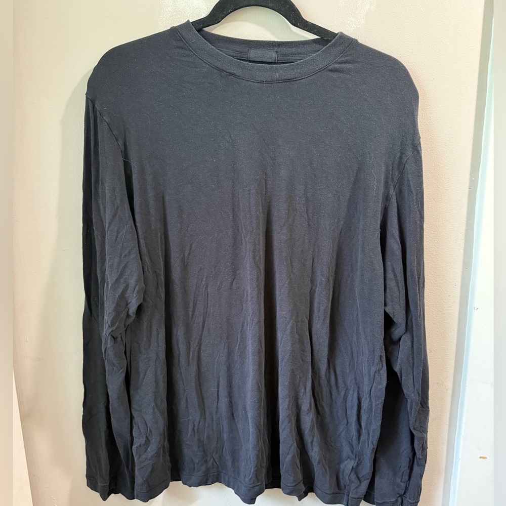 SKIMS boyfriend long sleeve tee- onyx